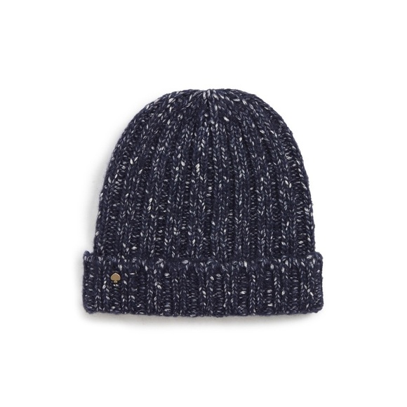 [Kate Spade] Classic Cozy Navy Beanie - Picture 1 of 4